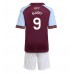 Maillot de foot Aston Villa Harvey Elliott #9 Domicile vêtements enfant 2025-26 Manches Courtes (+ pantalon court)